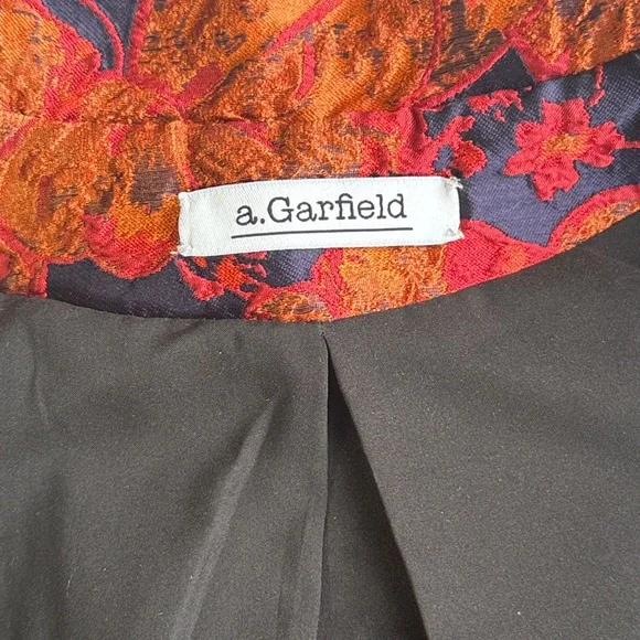 1960s Style Brocade Swing Jacket “Jackie O” Evening Coat • Mandarin Collar - Picture 10 of 15